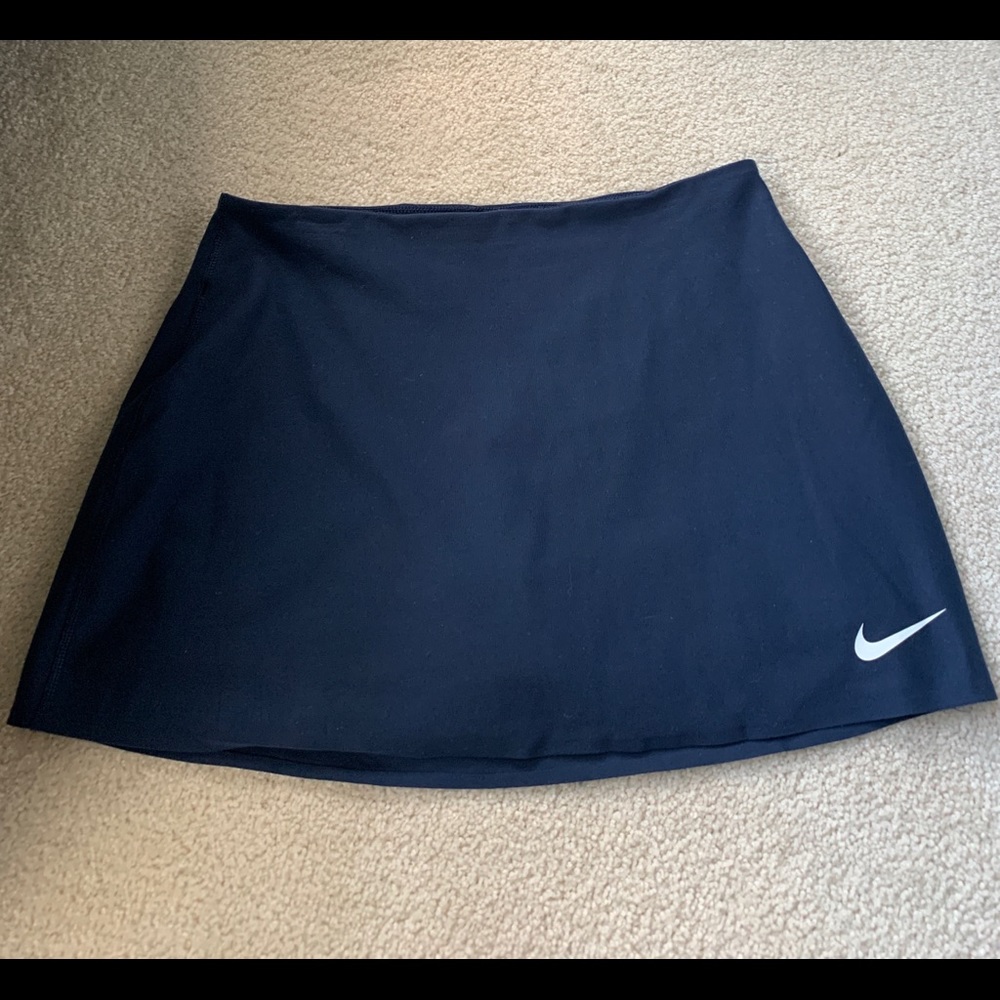 Nike Navy Power Spin Tennis Skirt